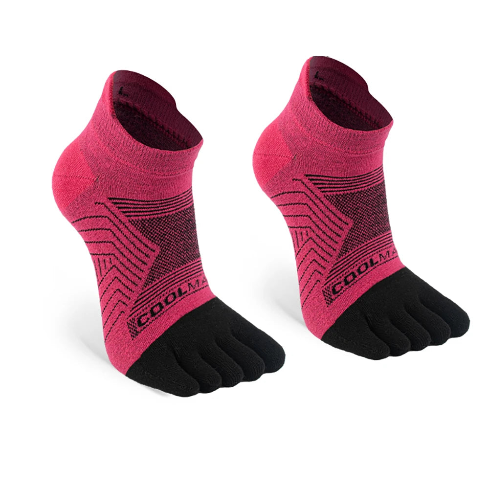 1 Double Running Five Finger Socks Summer Thin Breathable Sports Socks Off-Road Running Professional Sports Quick Drying Socks