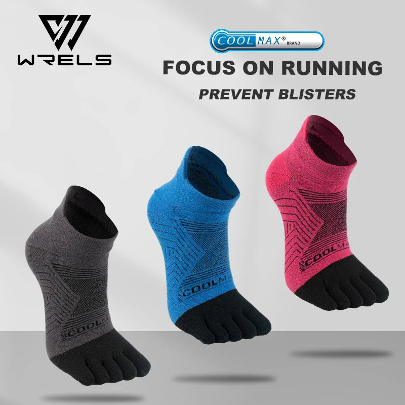 1 Double Running Five Finger Socks Summer Thin Breathable Sports Socks Off-Road Running Professional Sports Quick Drying Socks