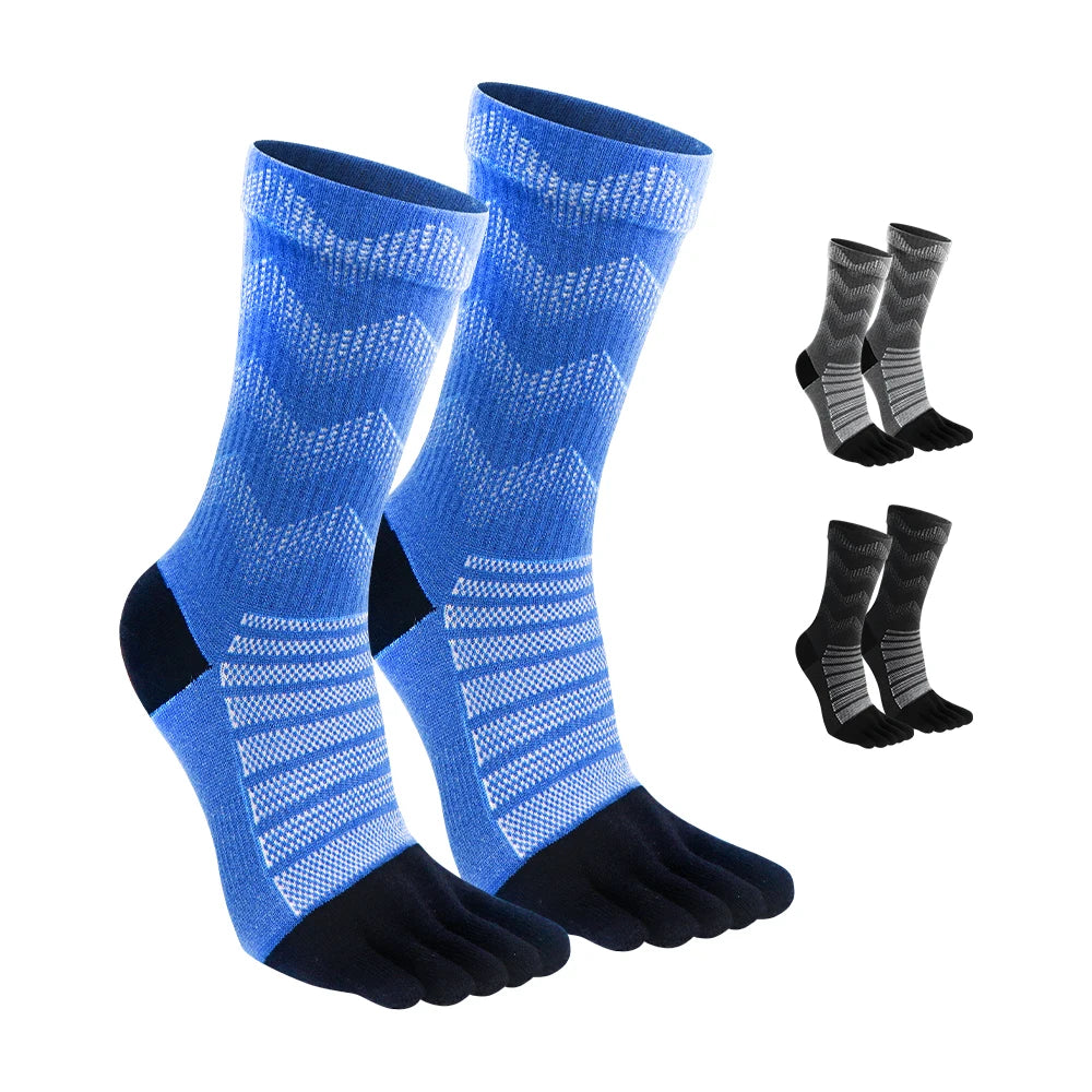 Merino Wool Thermal Socks for Men Moisture Wicking Thicken Warm Ski Hiking Cushioning Compression Sports Toe Socks