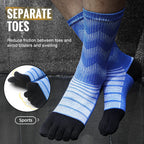 Merino Wool Thermal Socks for Men Moisture Wicking Thicken Warm Ski Hiking Cushioning Compression Sports Toe Socks
