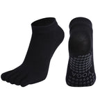 Pilates Dance Gym Yoga Socks Cotton Five-Finger Non-Slip Sports Socks Breathable Quick-Dry Elasticity Fitness Socks
