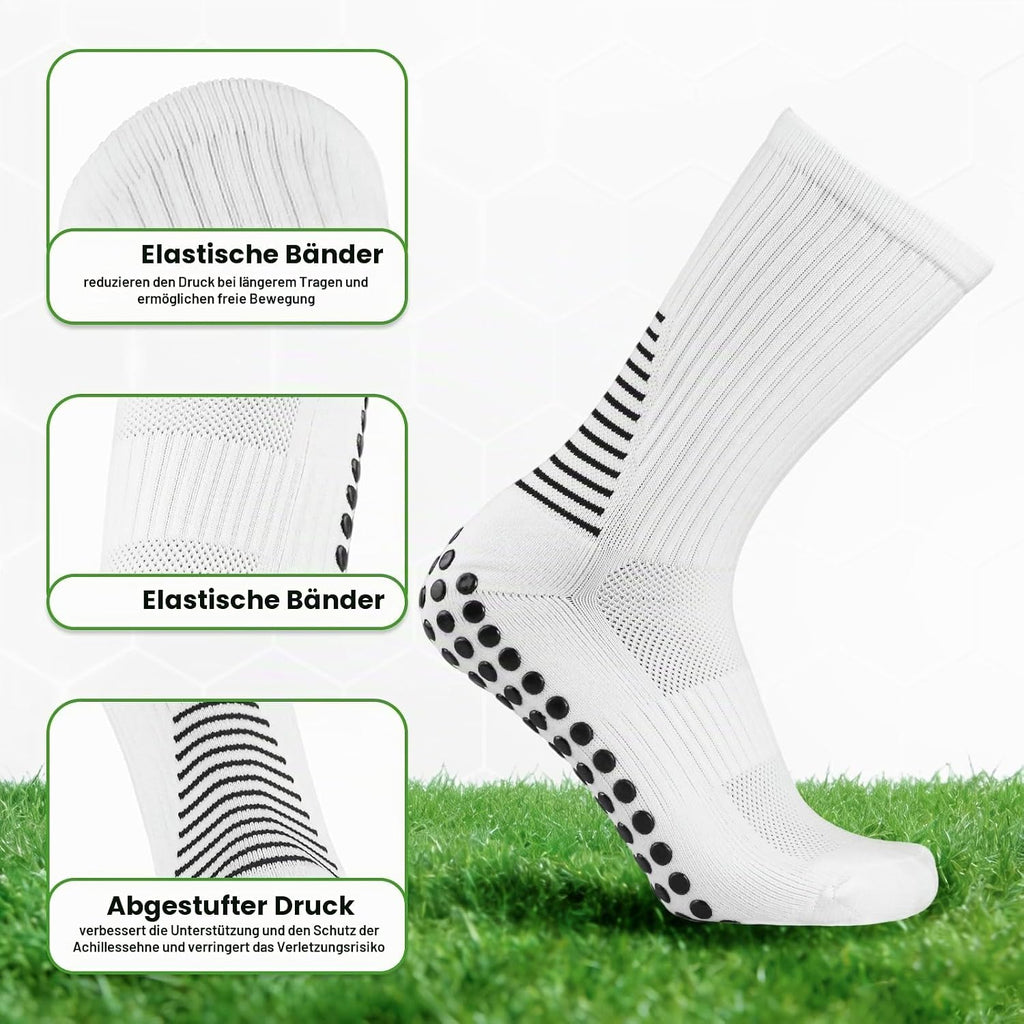 3 Paare Fußball Socken, 39-45 anti Rutsch Fußballsocken Grip Fußball Socken Atmungsaktiv Sportsocken, Football Socks Für Herren Damen Fussball Basketball Laufen